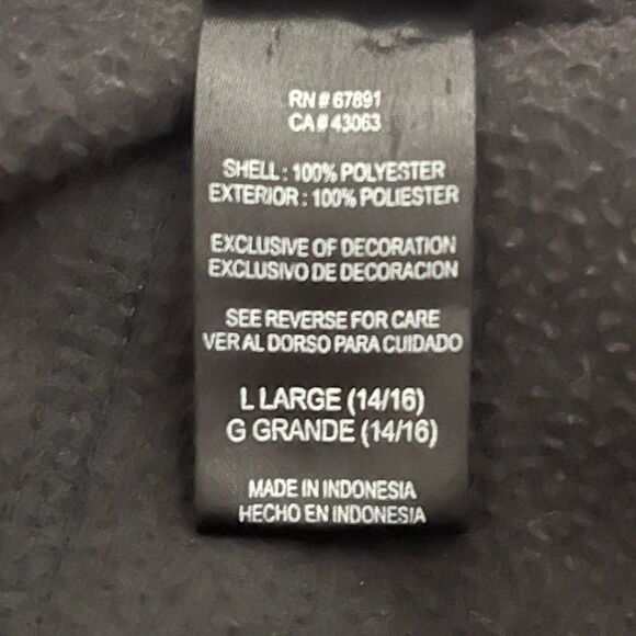 Team Apparel SF Forty Niners Fleece Jacket Youth Size Large (14/16) - Picture 5 of 6